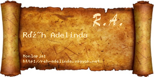 Réh Adelinda névjegykártya